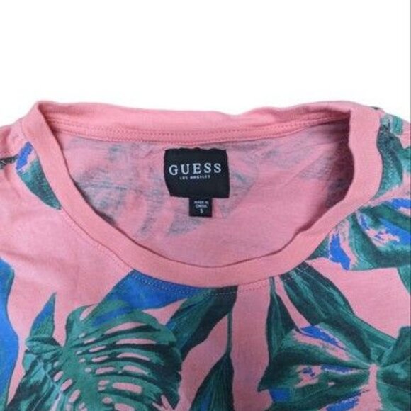 Guess Los Angeles Pink Palm Tree XXX Miami Vice T-shirt Men's Tee Top Size S - Picture 2 of 10